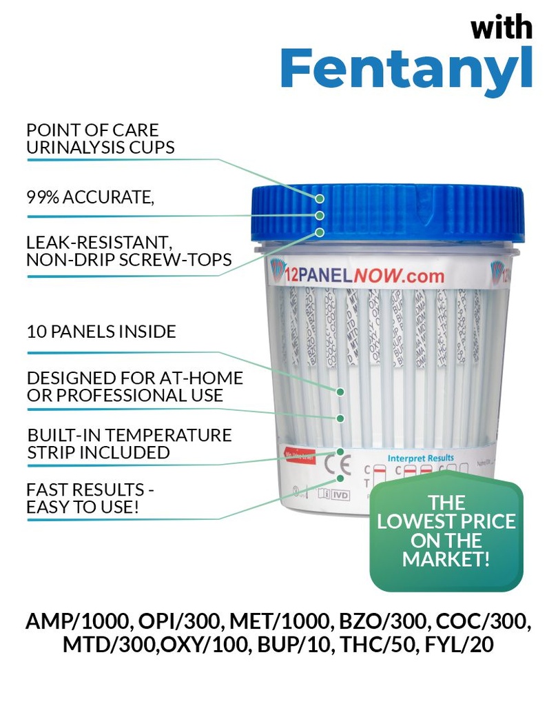 10 Panel Drug Screen with Fentanyl