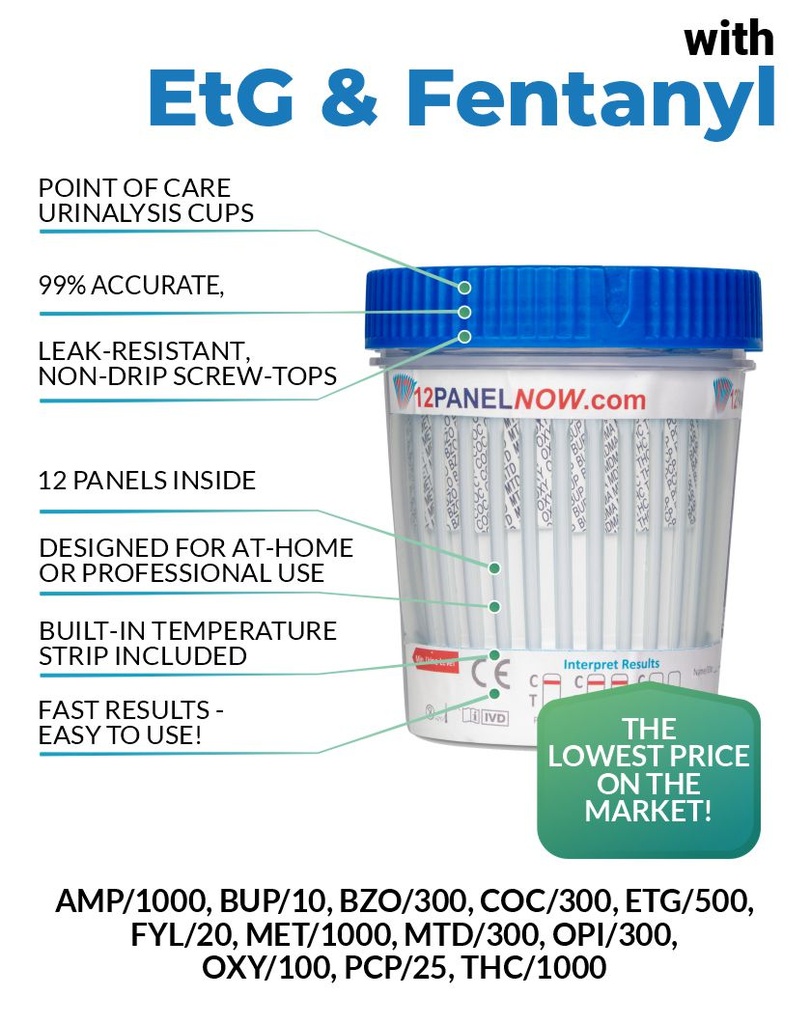 12 Panel Drug Test With ETG and FYL